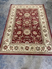 SAFAVIEH LYNDHURST RED\/IVORY 5x7ft Rug