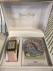 Jessica Carlyfe brand watch and bracelet set