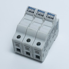 Edison Midget Fuse Holder - 3-Pole, 10x38mm, 32A, 690V