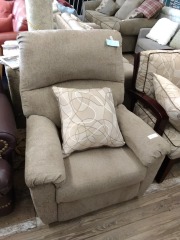 Brown Cloth Recliner