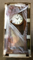 Seiko Rectangular Pendulum Chime Clock, specifically model QXM489BLH.  *UNTESTED SOLD AS IS*