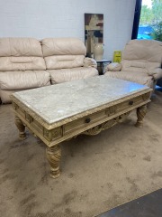 Ostentatious Marble Style Coffee Table