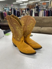 El Senor De Los Cielos (Size 10) Ostrich print Cowboy Boots