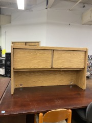 Retro Wood Look Desk Topper