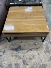 HIgh Gloss Natural Wood Coffee Table