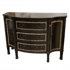 Black & Gold Textured Side Board (As is)