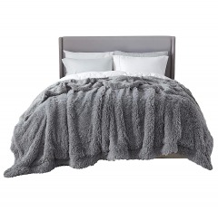 3064 BLK3 | BEDSURE Faux Fur Sherpa Fleece Blanket