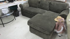 Plush Sofa w\/Chaise