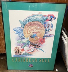Funky Caribbean Soul Framed Poster