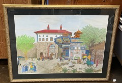 Vibrant Palace Original Color Pencil Art