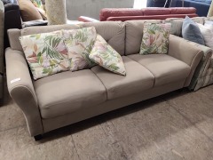 Beige Micro Fiber Sofa 76 x 30