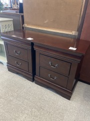 Dark Wood Nightstand