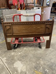 Vintage Wood Castle-Core Queen\/Full Headboard