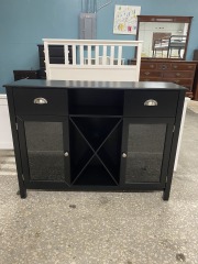 Black Farmhouse Sideboard