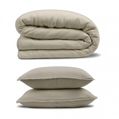 3130 C12 | ARTICLE Leni Cotton Gauze Duvet Cover + Shams