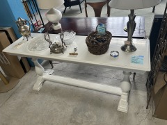White Console Table