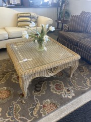Square Wicker Coffee Table
