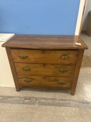 3 Drawer Oak Dresser