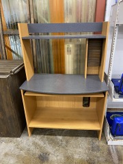 Grey & Wood Look Hutch Desk
