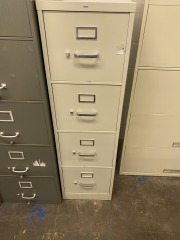 Beige Geneva Four Drawer Filing Cabinet