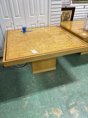 Burl Wood Laminate Dining\/Gaming Table