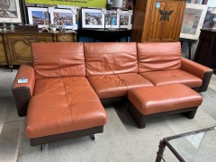 Italian Leather Sectional Sofa
