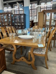 Oak Dining Table with Chairs