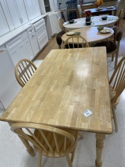 Dining Table W\/4 Chairs