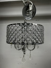 Chrome Finish Crystal Chandelier