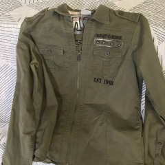 Harley-Davidson military-style jacket  LARGE