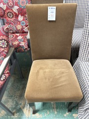 Brown Velour dining Chair