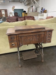 Antique White Rotary Sewing Station