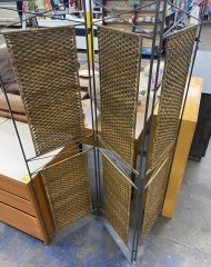 Metal & Wicker Room Divider
