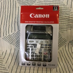 Canon P23-DHV-3 Mini Desktop Printing Calculator.