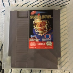 Tecmo Super Bowl game cartridge for the Nintendo Entertainment System (NES)