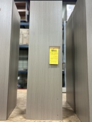 Grey finish cabinets
