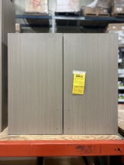 Grey finish cabinets