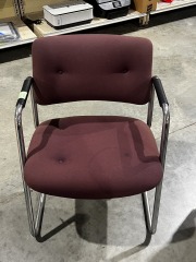 Chrome\/Cloth Office Chair      2966