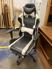 Black & White Gaming Chair