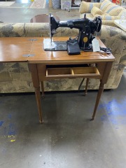 1941 Singer Sewing Machine Model 201-2 with Cabinet