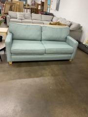 Beachy Tweed Teal Couch