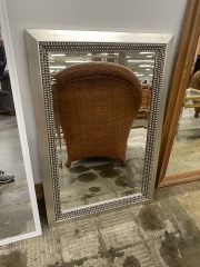 Silver Beaded Mirror (24x36)