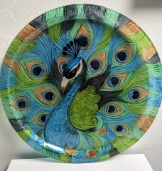 Peacock Glass Art