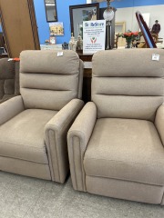 Sm Tan Electric Recliner