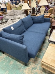 Sofa- Blue with cushions