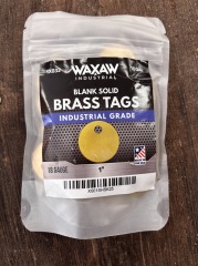 Blank Solid Brass Tags 100pk