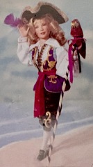 Porcelain doll, \u201cLong Jeanine Silver\u201d artist Patricia Rose