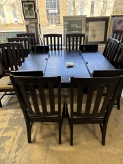 Pottery Barn Farmhouse Table 8 Chairs\/2 Leaves
