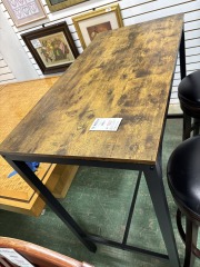 Wood\/metal high top table