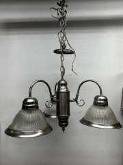 3-Light Silver Dinette Chandelier